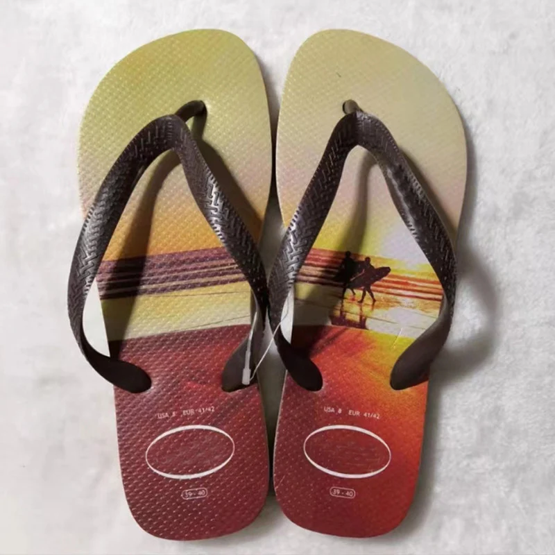 2023 High Quality Factory Summer Flat Beach Sandals Shoes Printing ...