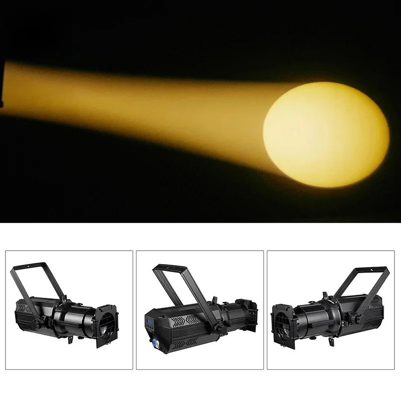 200w Led Ellipsoidal Light Professional Theater Stage Light Warm White Spot Light