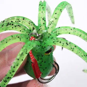 New 110mm 21g Soft Luminous Silicone Skirts Lure Artificial Squid and Octopus Bait with Hook for River Boat Fishing – Soft Lure – view 4