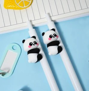 Cute Design Silicone Ball Pen Manufacturer Wholesale Student Rabbit Push Type Writing Pen