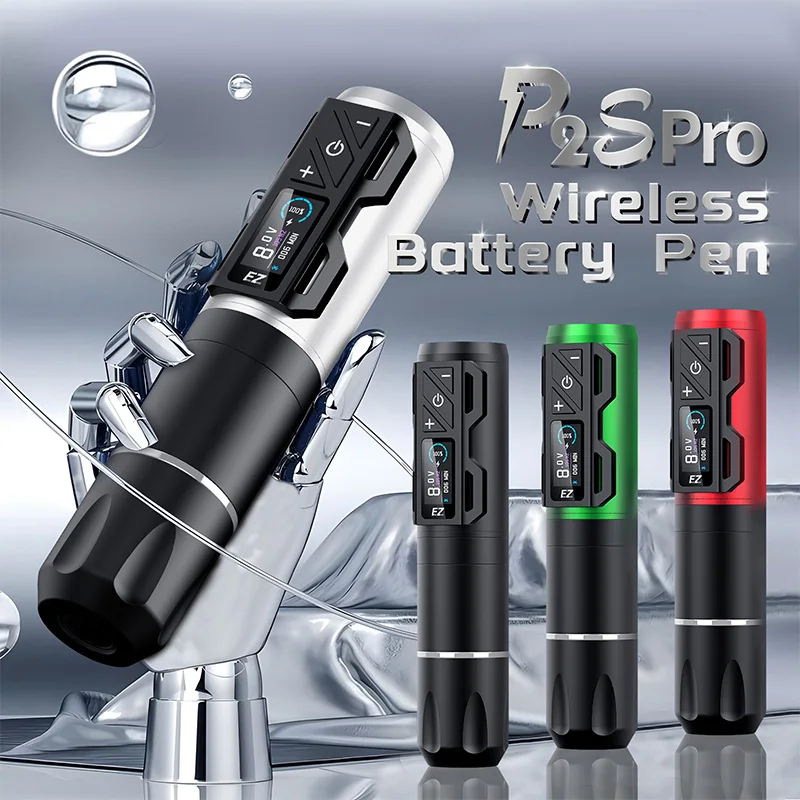 EZ TATTOO P2S Pro ワイヤレスタトゥーペン EZ P2S Pro Brushless Motor Directly Drive Wireless Tattoo
