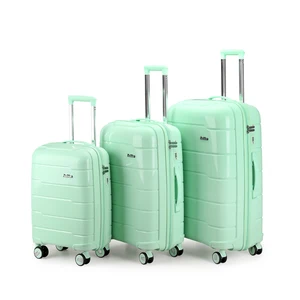 Large Suitcase High Quality Women Trolley Suitcases Luggage 3 Piece Travel Pp Luggage Sets Pink Suitcase for Travel