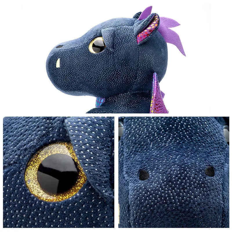 Cartoon Cute Color Wing Small Flying Dragon Doll Dinosaur Plush Toy Kawaii Tyrant Pillow Soft Stuffed Toys Kids PP Cotton Gift