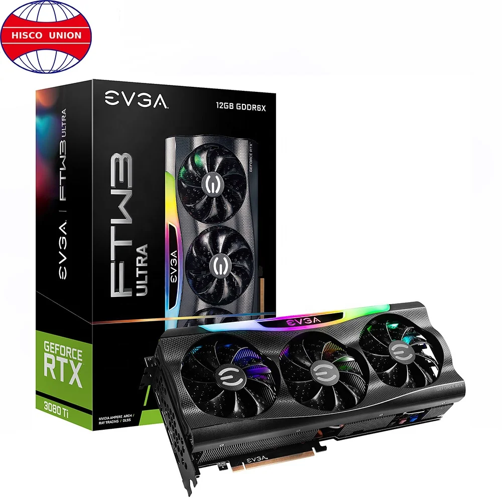 Новинка, NVIDIA/A EVGA RTX 3080 TI FTW3 ультра/A 12 Гб GDDR6X 19 Гбит/с, 10240 ядер, графическая карта