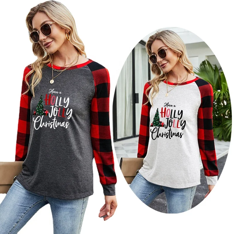 Womens Funny Christmas T Shirts Red 