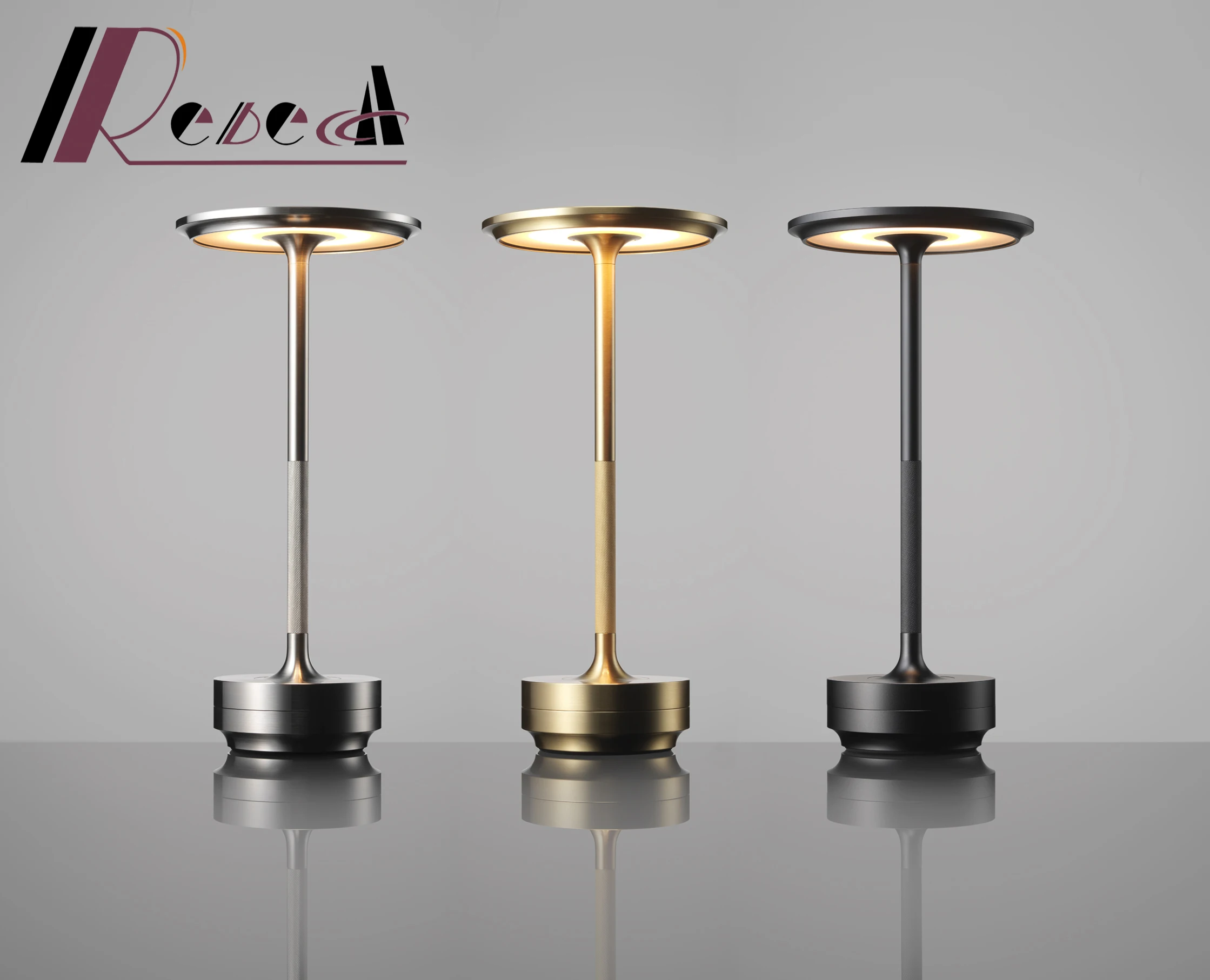 Decorative Cordless Rechargeable LED Table Desk Dinner  Lamp Night Reading Light for Hotel