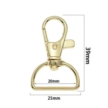 Metal Clip Snap Hook Factory High Quality Lanyard Accessory Alloy for Metal Clip Snap Hook