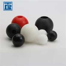 TONGDA custom size industrial solid polyurethane ball beads hollow solid pu pp nylon ptfe hard plastic balls pe balls with hole