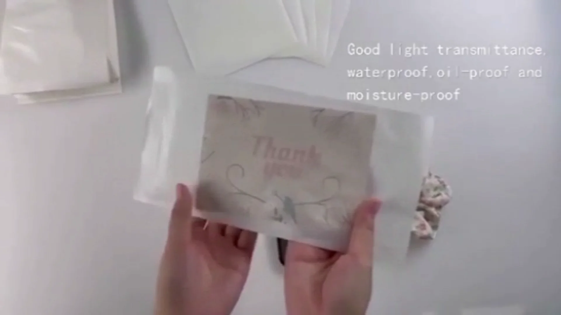 Compostable Glassine Paper Bag For Clothing Packaging Recyclable