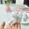 Chat porte-bonheur en peluche (couleur des yeux aléatoire)