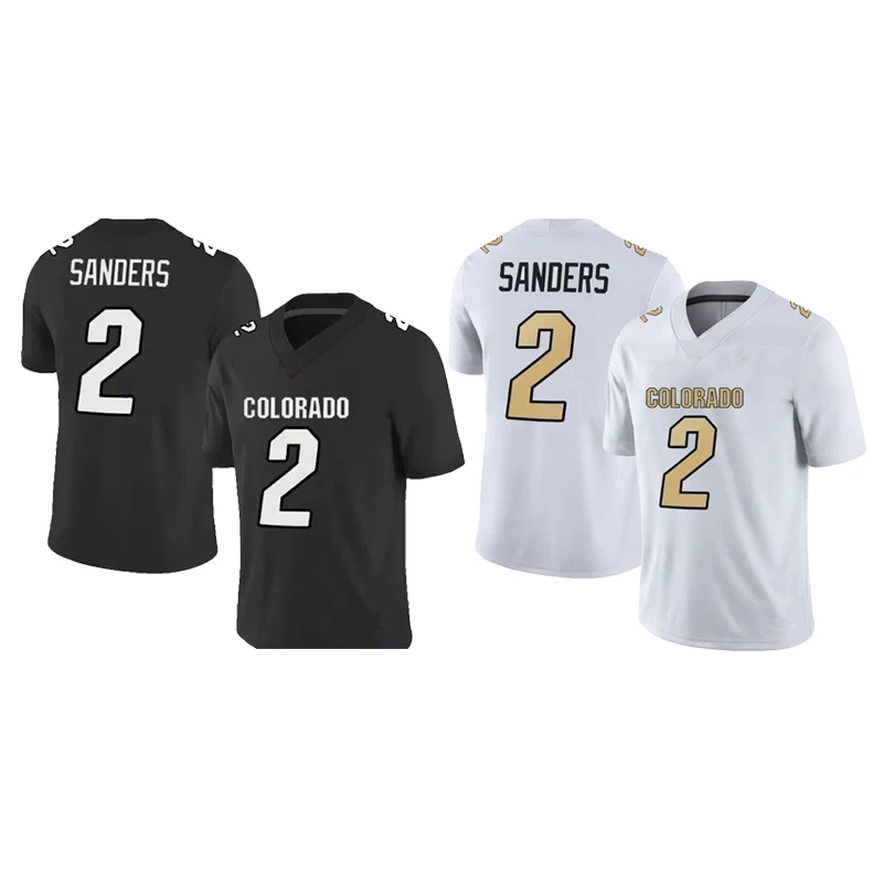 In Stock 2023 New Playerr 2 Sanders Colorado Buffalo Football Jersey Colorado College Football