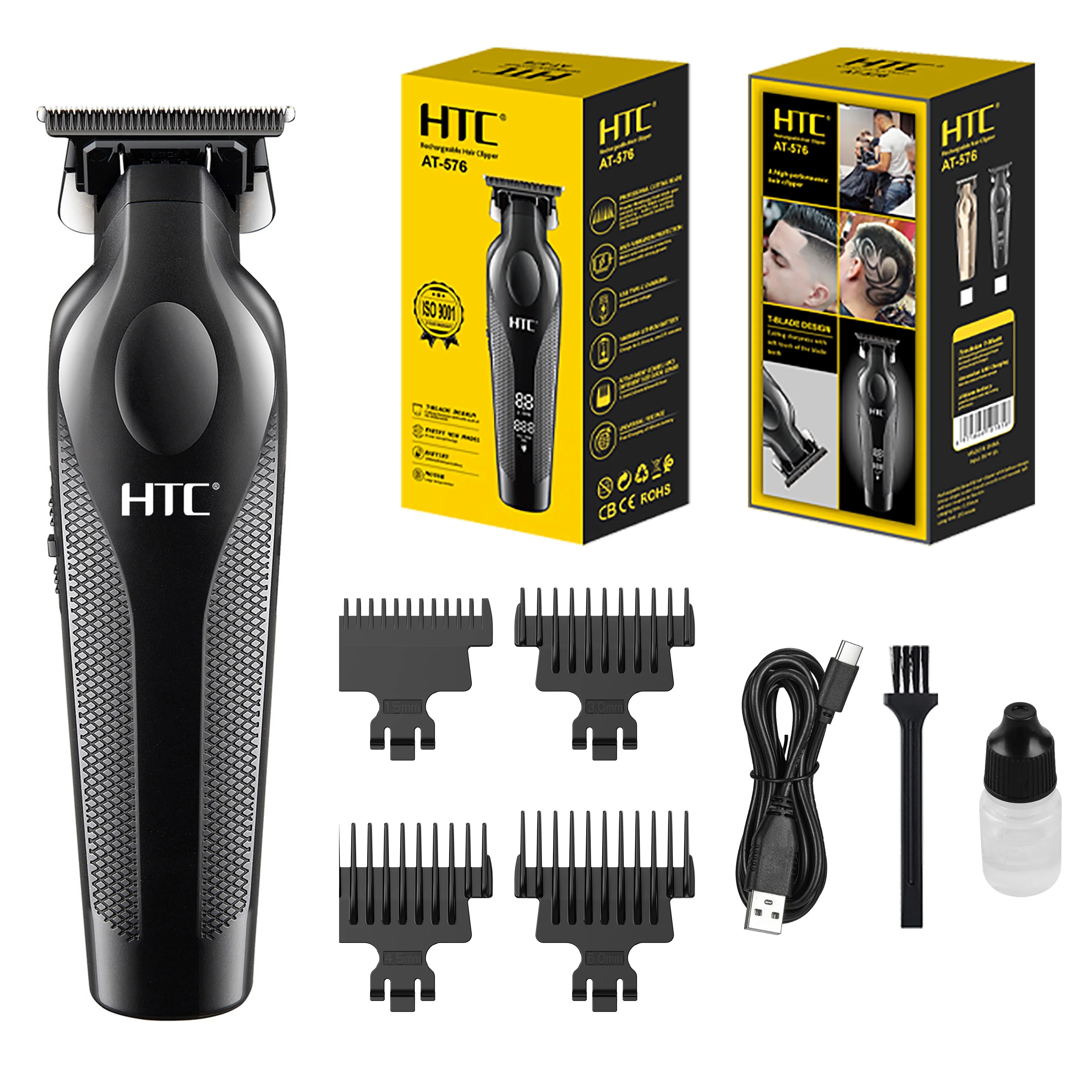 HTC AT-576 Şarjlı Tıraş Makinesi - 280 Motor, 200 Dakika Kullanım