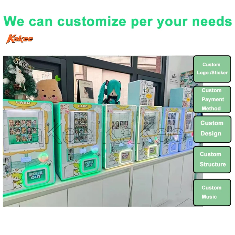 Kakee Automatic Tattoo Sticker PPokemon Kort Dispenser Custom MTG Cards Mtg Anime Card Gift Game Vending Machine Kakee Automatic Tattoo Sticker PPokemon Kort Dispenser Custom MTG Cards Mtg Anime Card Gift Game Vending Machine