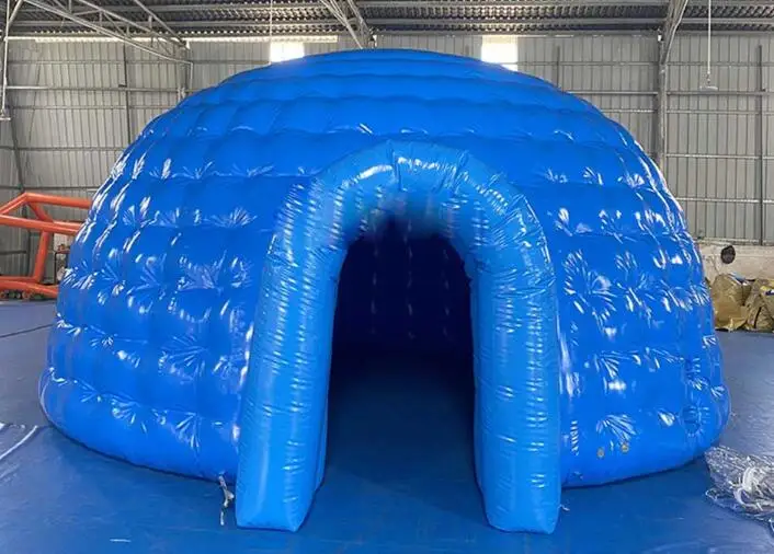 Blue Inflatable Tent Rental Small Inflatable Igloo For Kids Party