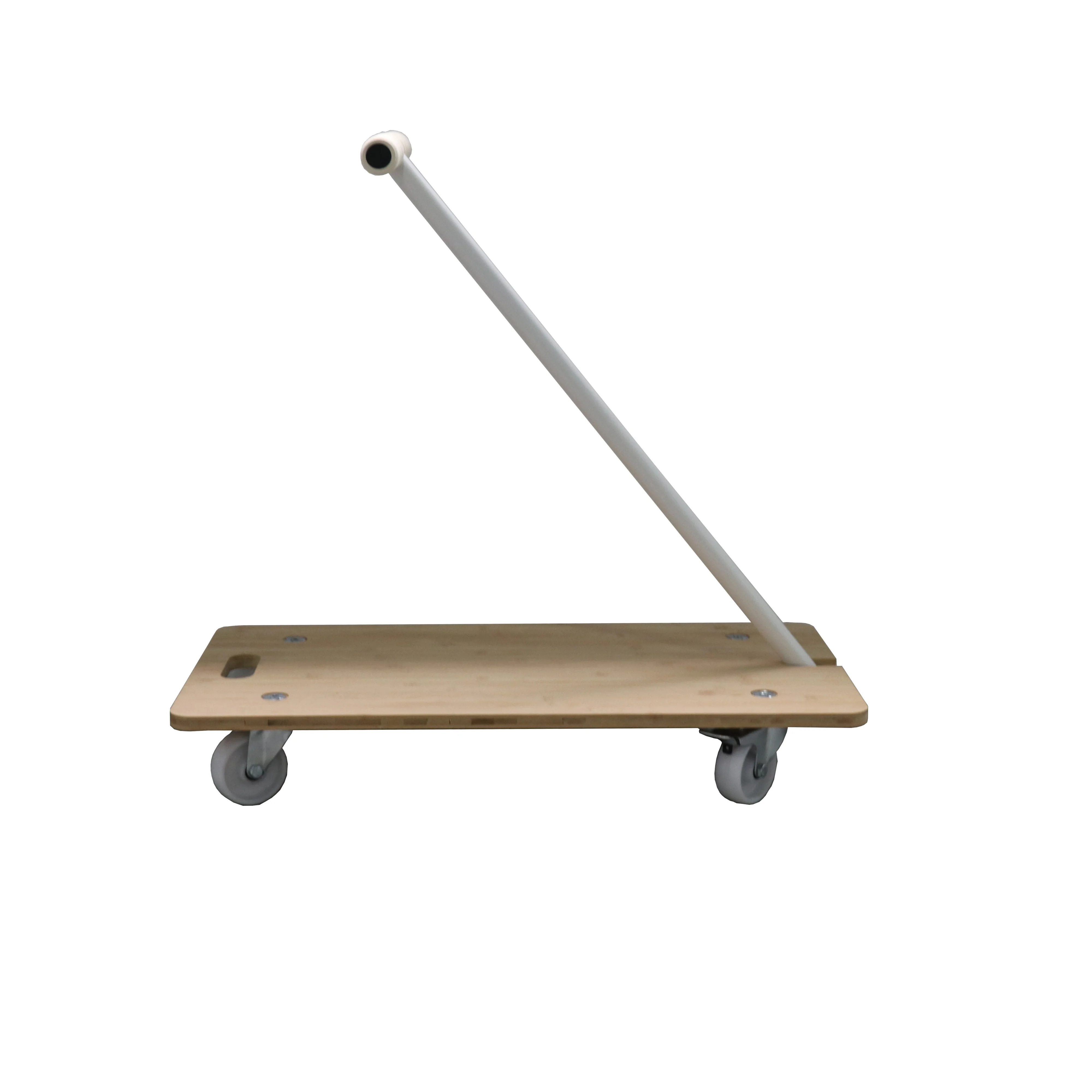 Plywood Modern Flexible Rectangle Dolly Trolley Natural Color With