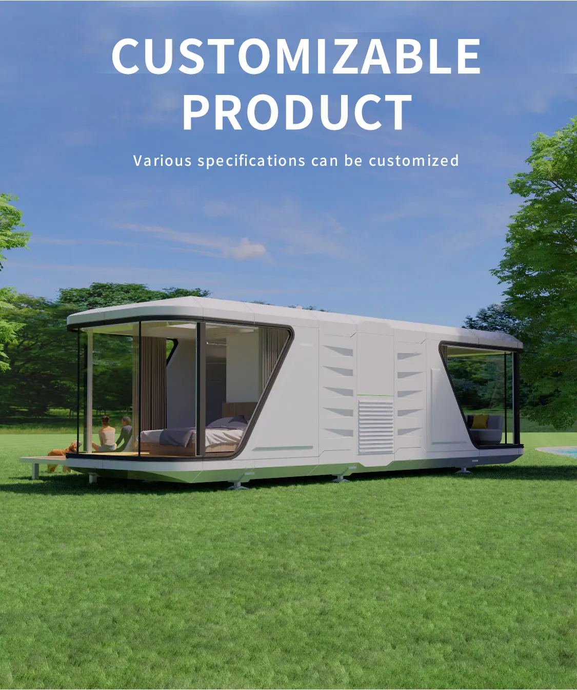 Prefabricated Space Capsule Container House Villa Mobile Space Capsule ...