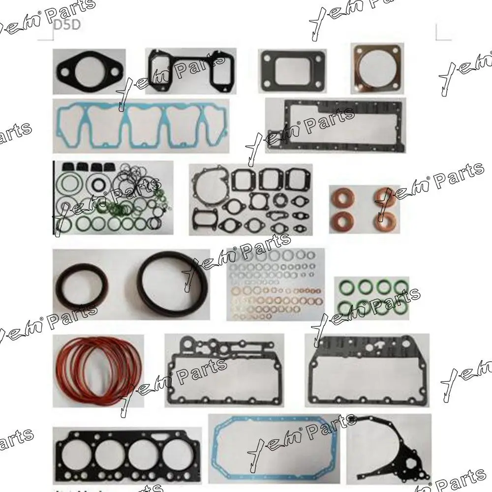 D5D Overhaul Gasket Kit for Volvo Construction Machinery Spare Parts