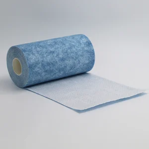 BCS High Microfiber Waffle Style Non-Woven Rolls Lint-Free Kitchen Cloths for Dishwashing Car Detailing Glass Cleaning Bag