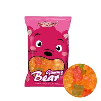 gummy candy maker wholesale party candy custom bears shape fast food snacks assorted soft fruit sour sweets halal gummy candies