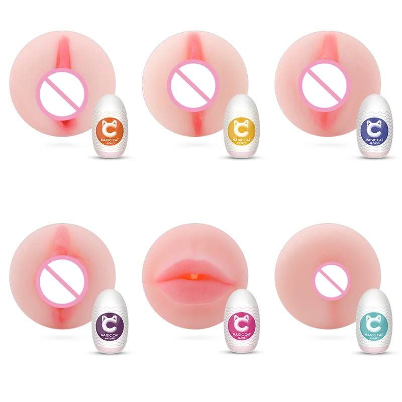 Wholesale Magic Cat Masturbation Eggs Cup 6 Pack Pocket Pussy Sexual Toys  for Men Premium Quality Adult Sextoys