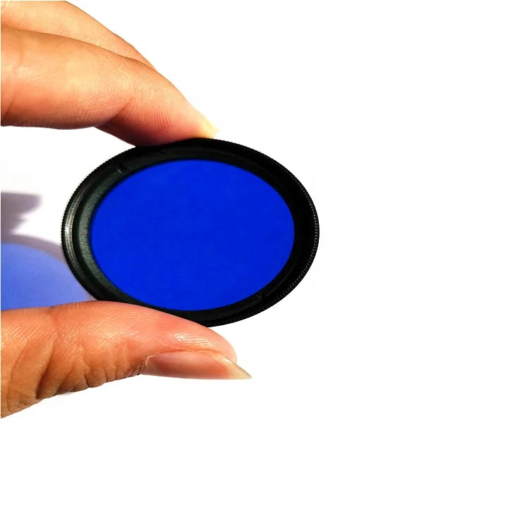 Объектив камеры с синим фильтром 37 мм с универсальным зажимом для телефона