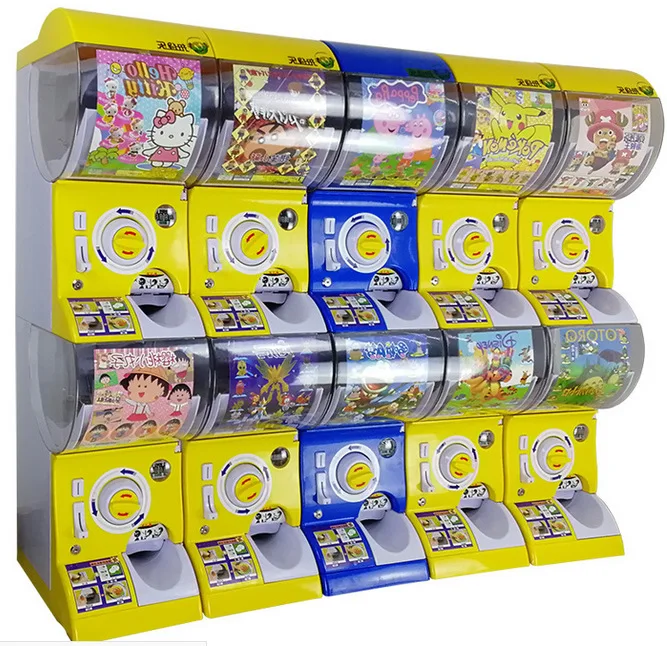 Mini Coin Pusher  Vending Machine Arcade Game Station for Token Credit Card Gacha Vending Capsules Made of Zinc Alloy