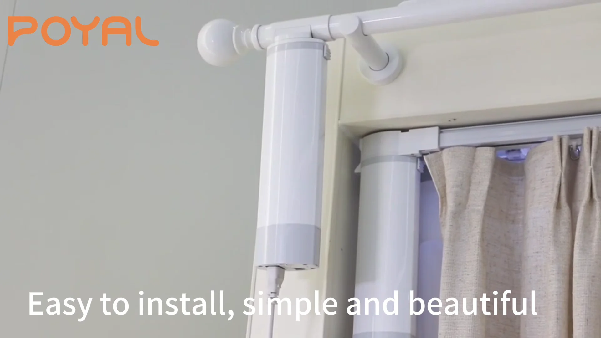 Motorized Drapery Rods Automatic Electric Curtain Motor And Poles For