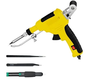 60W Hand Manual Automatic Soldering Iron Gun Kit for Electrical Digital Repair Rework With Desoldering Pump and 50g Tin Wire