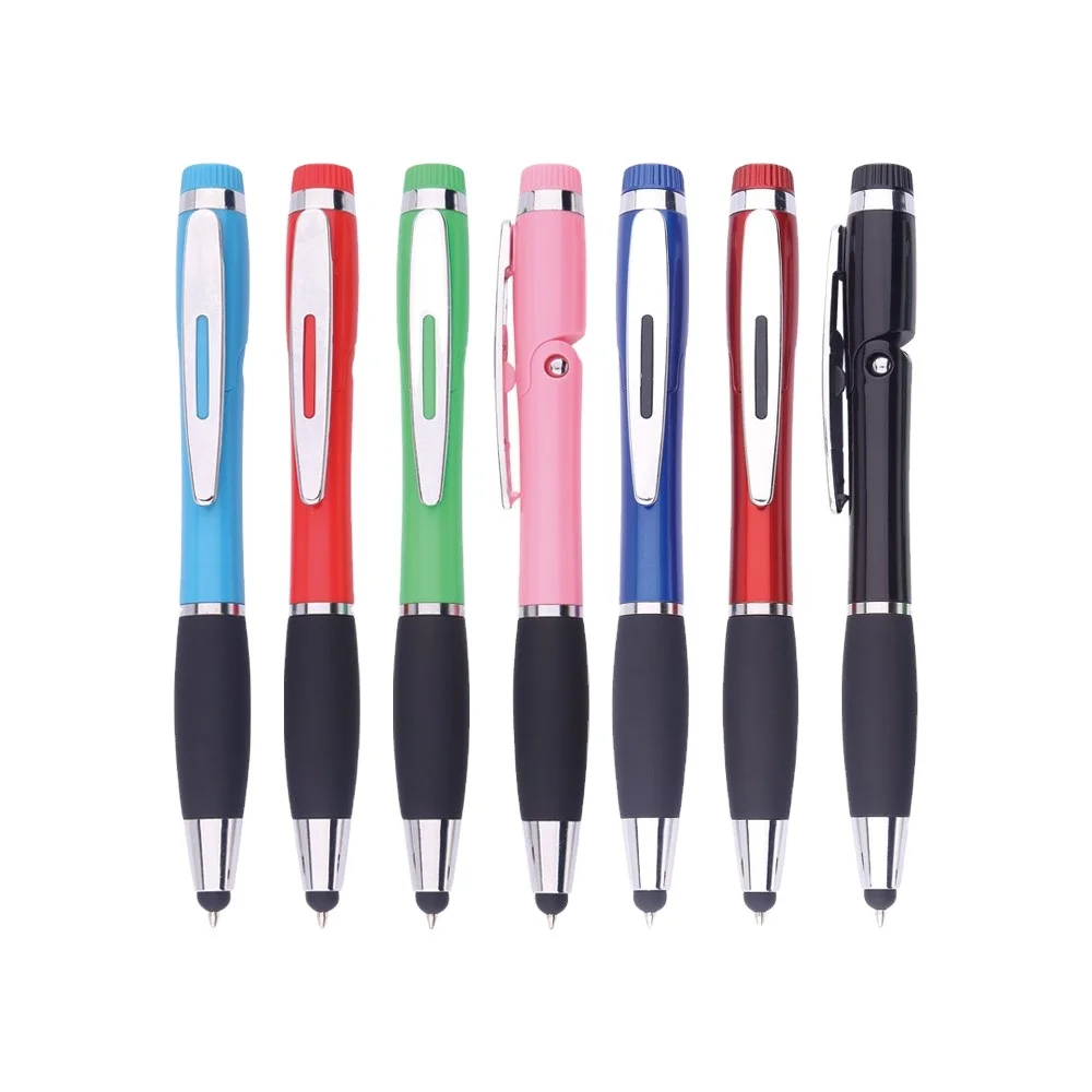 Hot-selling Plastic 4 in 1 Multi function Ball Pen Stylus Pen Phone Holder Pen with customized logo