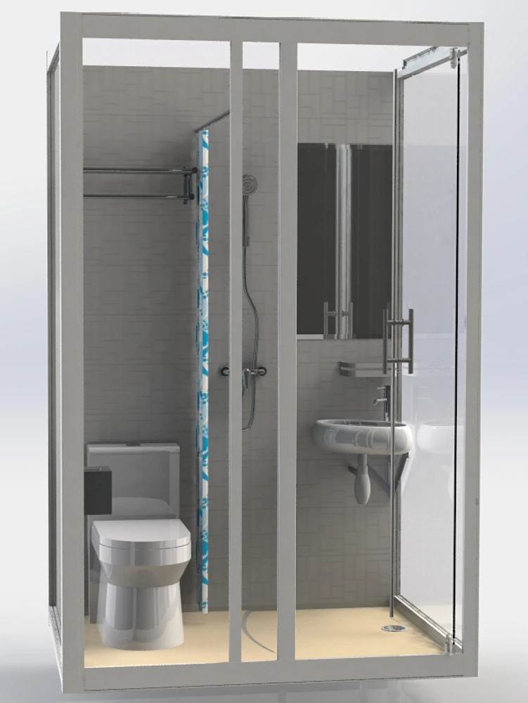 2022 Garage Use Bathroom SMC1014 Customized Hotel Home Trailer House Use Prefab Modular Bathroom Pod