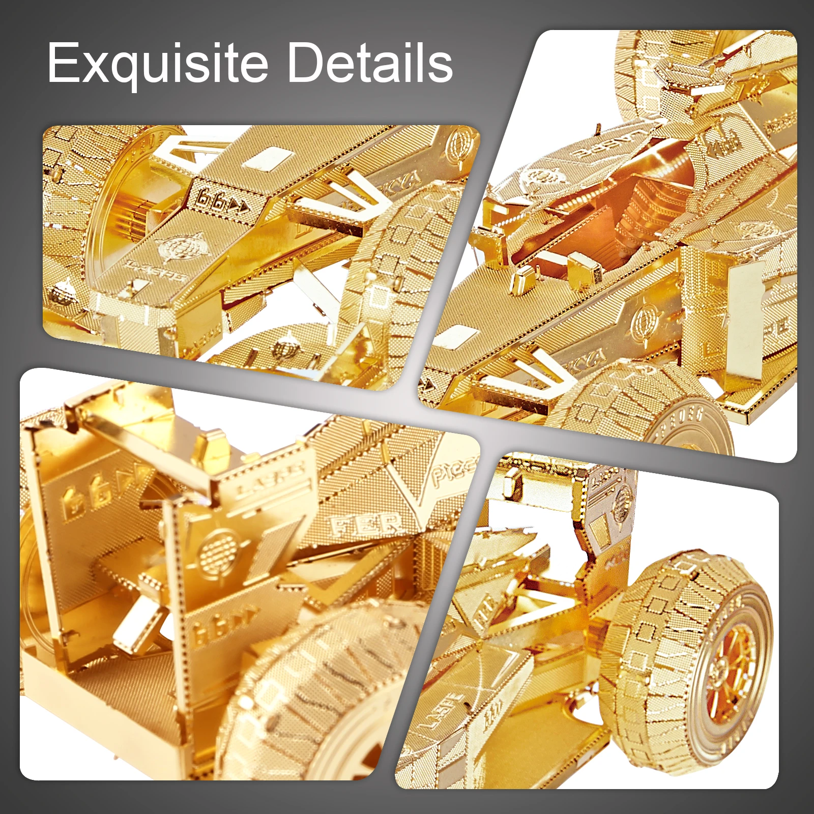 Piececool Racing Car Assembly Toyright Brain Education Toys Advanced F1 Car 3D Metal Puzzle for Adults