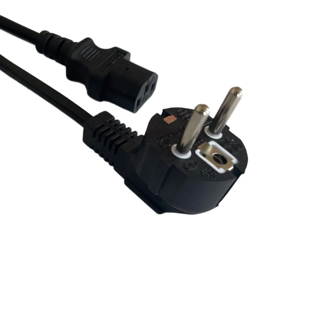 Europe Schuko Cee7/7 Plug To Iec 90 Degrees C13 Power Cord Suitable For