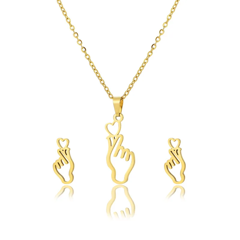 Luxury Stainless Steel Jewelry Set for Women