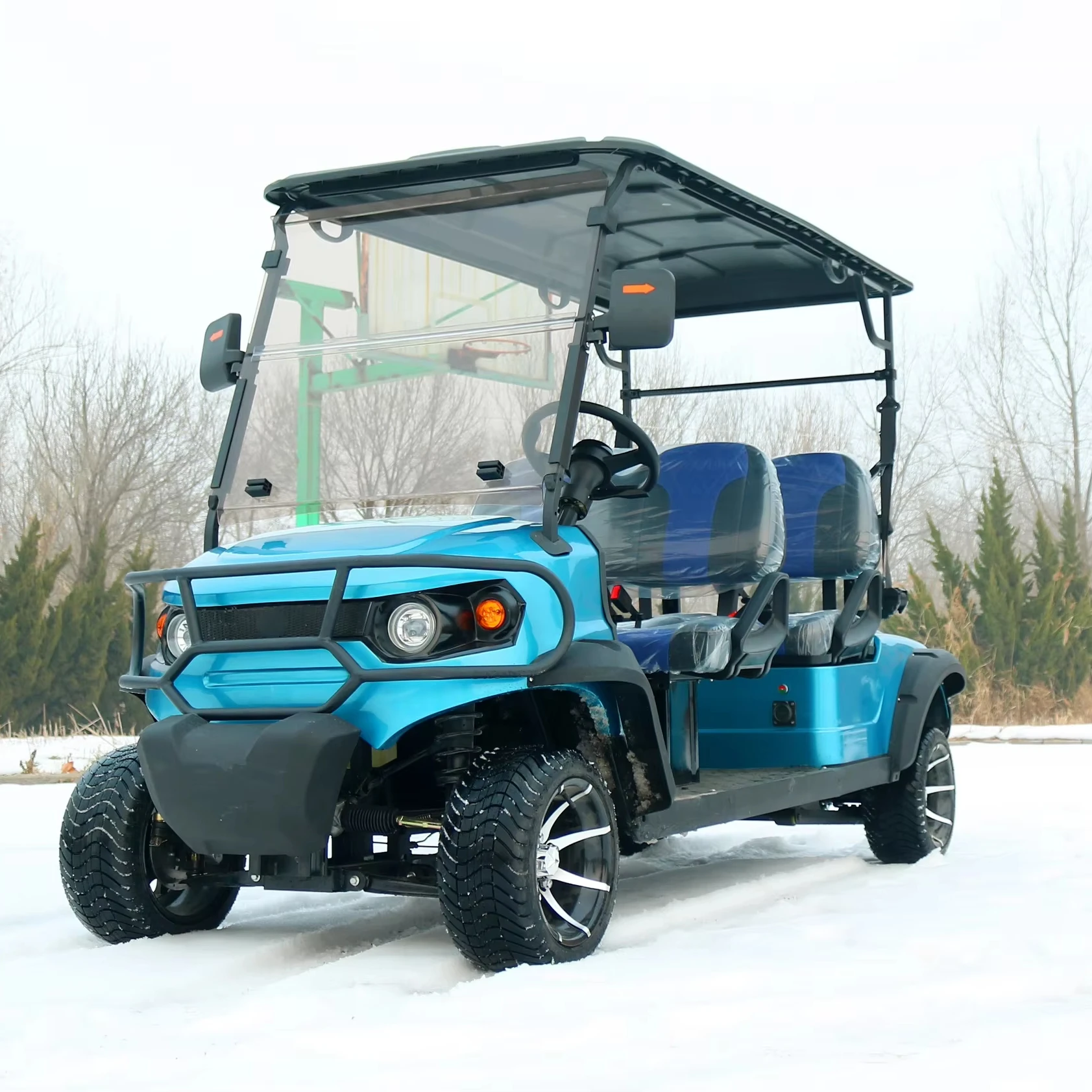 product single rider street ready unique 2 seater forward facing golf cart with cargo box-85