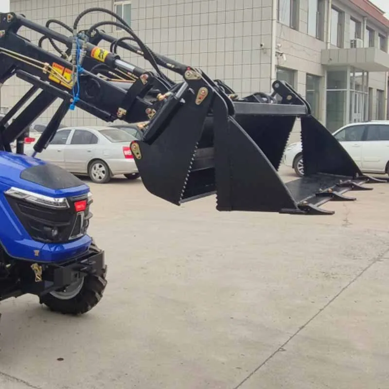 CE гидравлический трактор фронтальный погрузчик садовый мини-трактор 4x4 сельскохозяйственный