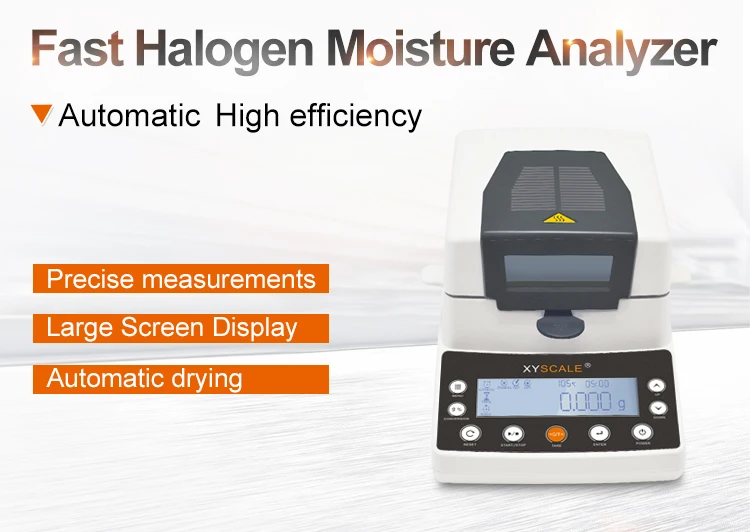 Hcf439a20f1754ce7a37e9048e1ed80f3I - Halogen moisture analyzer meter balance for plastic humidity