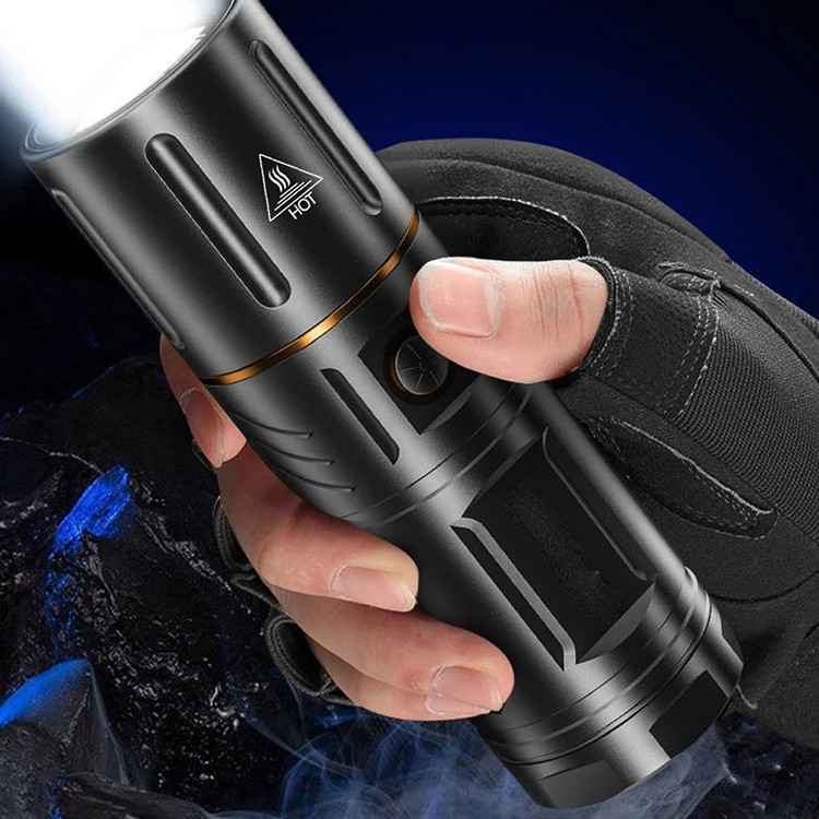 High Power 10000 Lumens Led Flashlight 12hours Running Time Led Torch ...