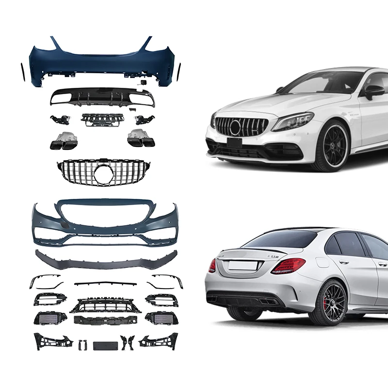 C Class W205 Body Kit Bodykit Coupe C63 2015 C63 W205 C200 2008 Front