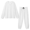 White-Milk Silk Round Neck