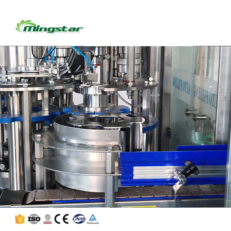 Автоматическая бутылка минеральной воды разливная закупоривания бутылок линия моноблок 3 в 1 оборудование для