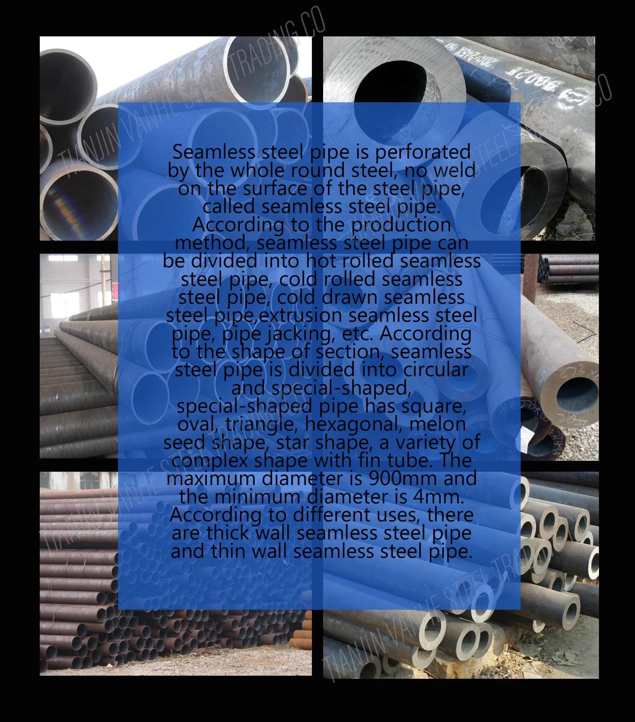 Ms Iron Tube Seamless Black Steel Pipe Astm A53 A106 Grade B Carbon