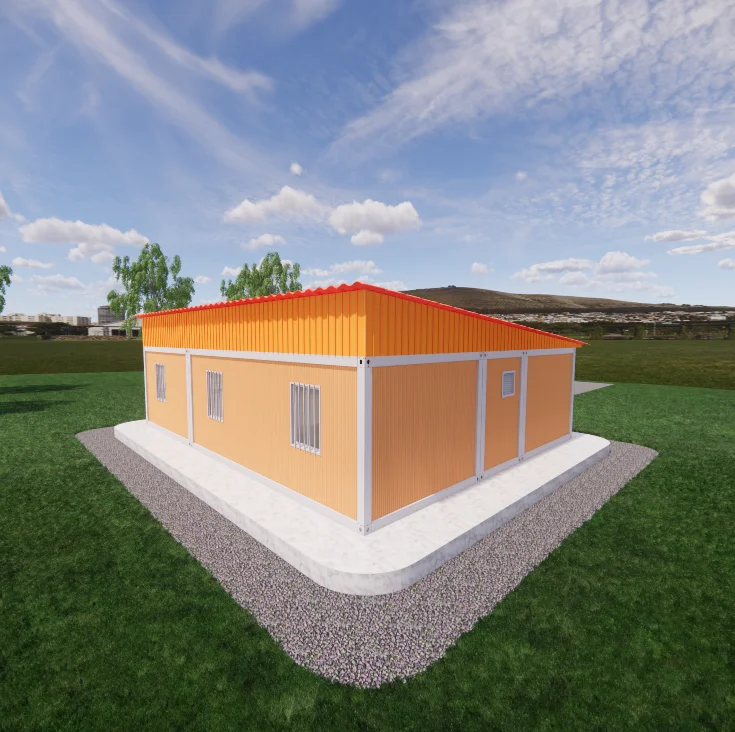 11 m-es működésű előregyártott mikro családi szétszedhető konténerek, népszerű hordozható lapos csomaggyári megoldás