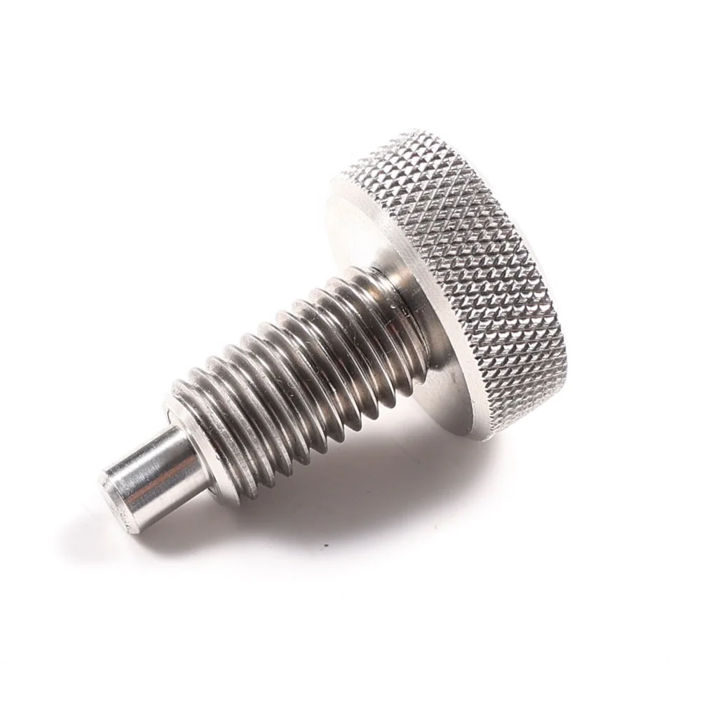 Stainless Steel Spring Loaded Knurled Knob Head M6 Lock Out Hand Retractable Indexing Plunger