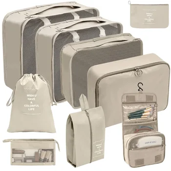 Factory Customized Travel Portable Foldable Large Capacity Luggage Bag  Customized Storage Bag Packing Cubes