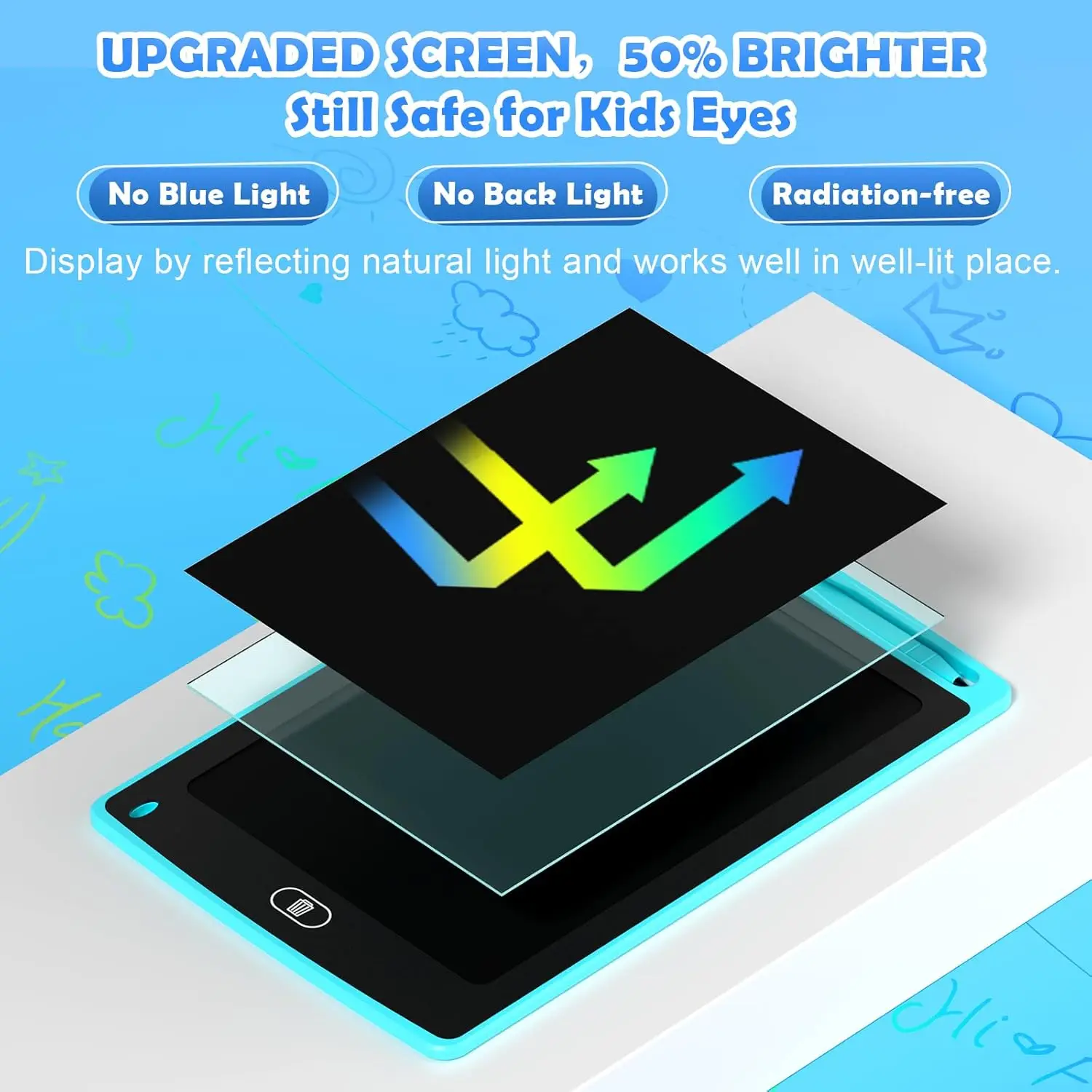 Colorful Screen Electronic Magic Board Magic Board Digital Slate for  Children Lcd Writing Tablet