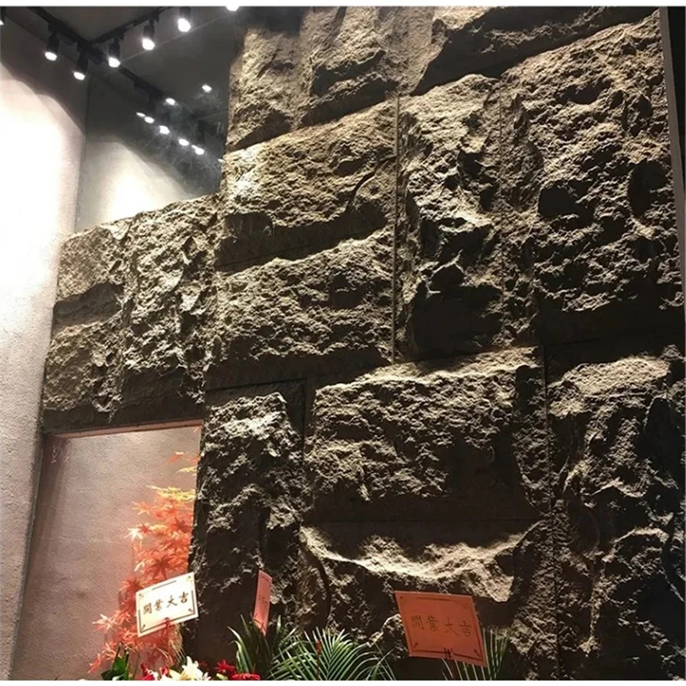 New Light Weight Artificial Stone Pu Foam Stone Cladding Panel for Decorative Design Wall