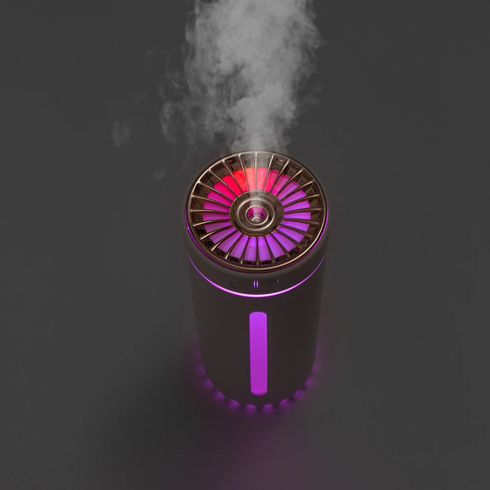 Fast Shipping Car air Diffuser Mini Battery Powered Smart Cool Mist Portable H2o LED Humidifier for Car
