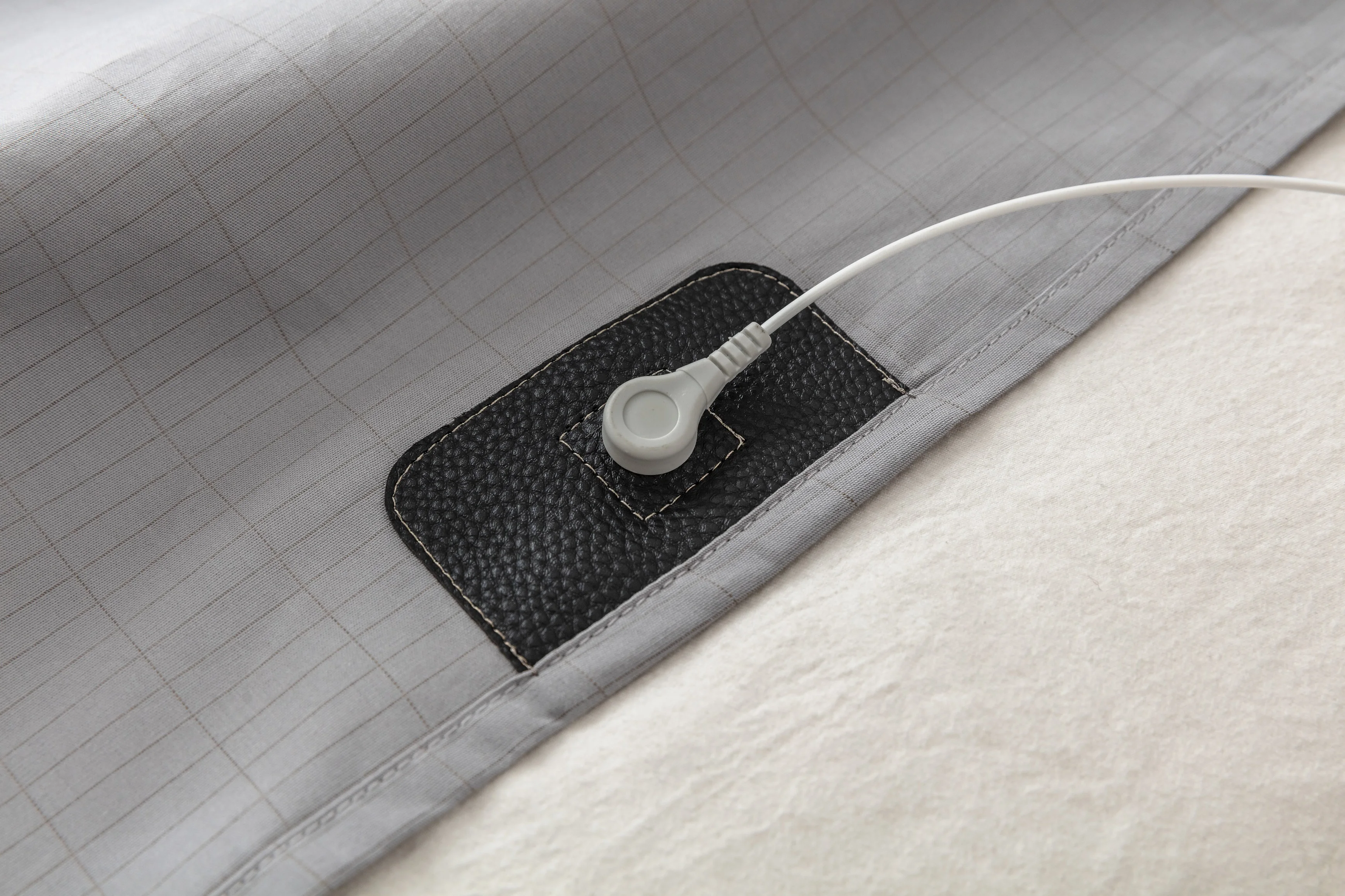 Conductive Esd Earthing Bed Fitted Sheet For Full Size 137 X 191 X 33cm