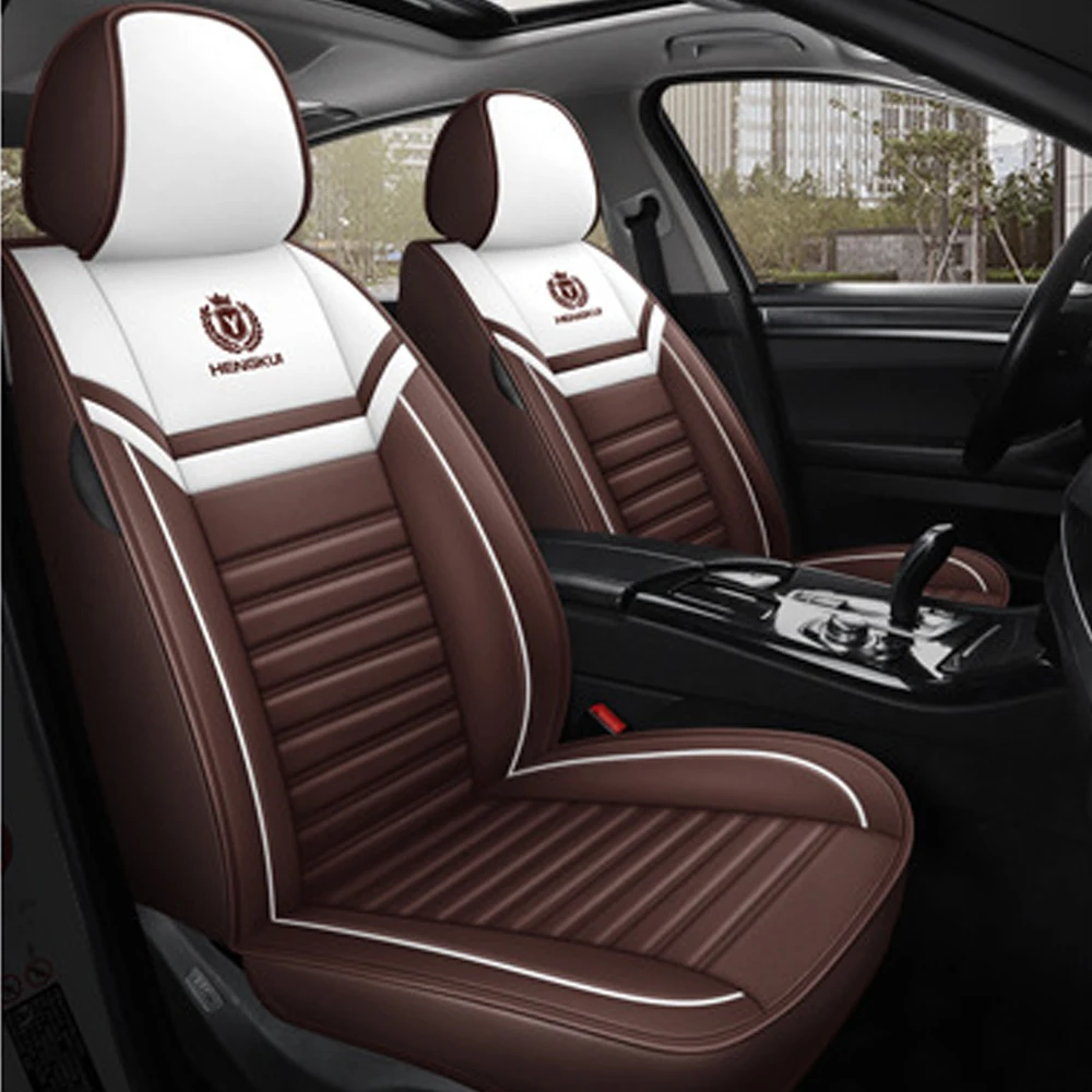 Muchkey Hot Sale Full Set Car Seat Cover Pu Leather Car Cushion Covers