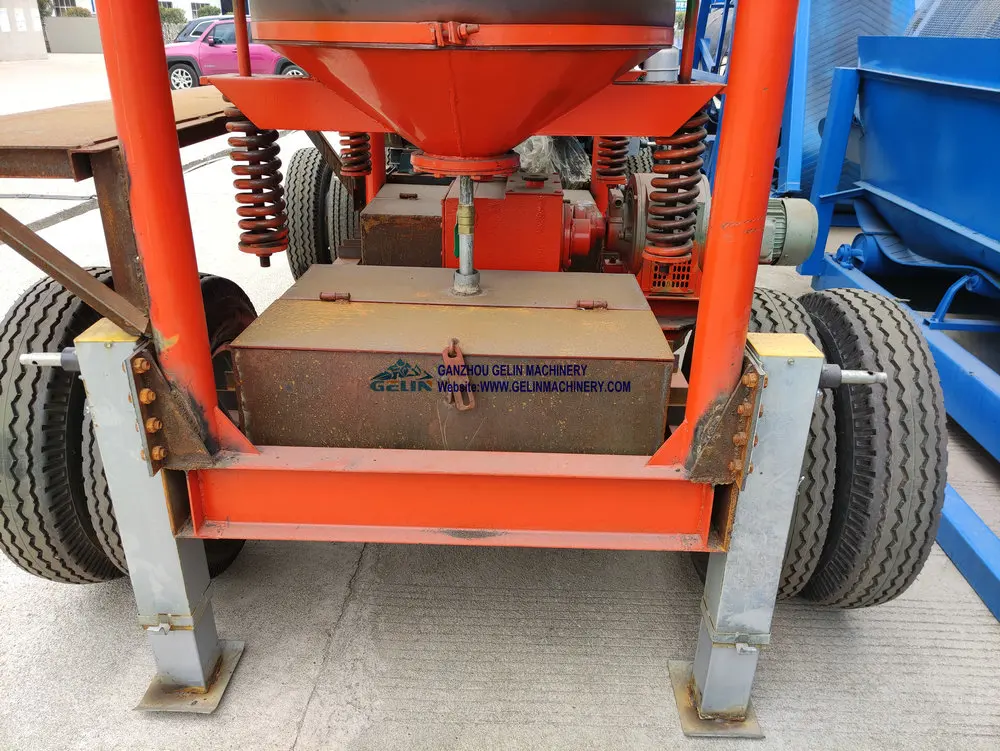 Mobile Type Gold Diamond Gem Precious Minerals Jigger Extraction